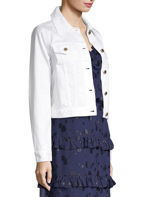 michael kors white jean jacket